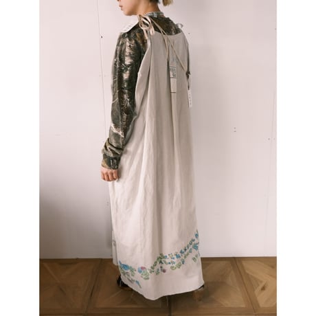 eski. × 画楽 / original linen dress