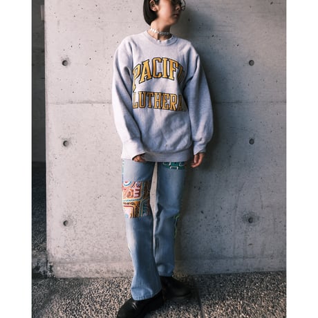 LEE print sweat / made in USA