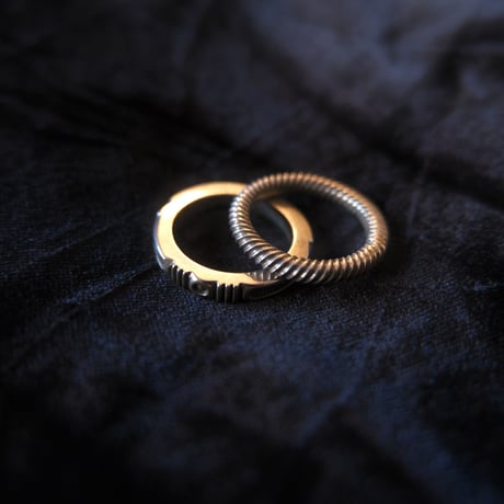 Indian jewelry / "JenniferCurtis" 2 piece set ring