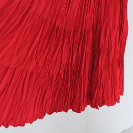 flare skirt / red / made in Guatemala