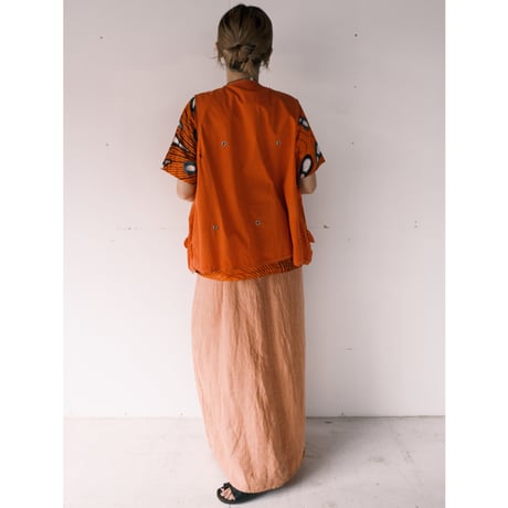 〜70s hunting vest / orange / made in Hongkong