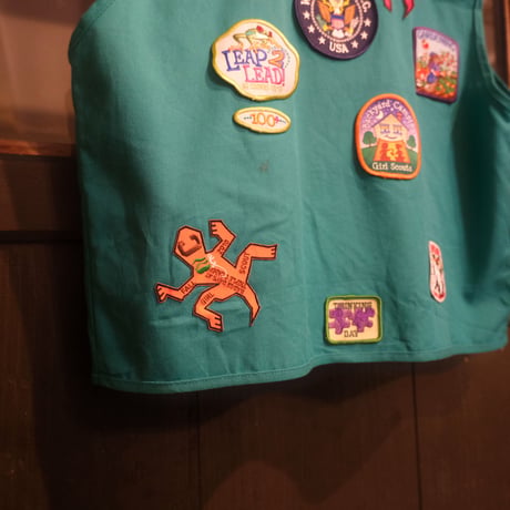 girls scouts patch vest