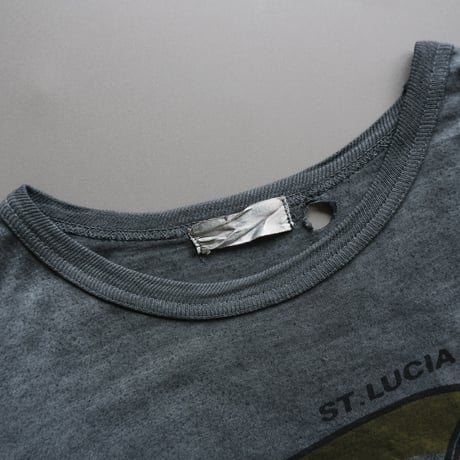 over dye tee / black