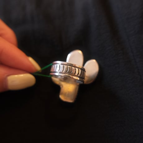 navajo "Melvin Francis" cactus ring
