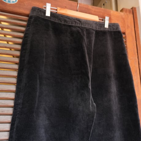 black velours pants / made in France