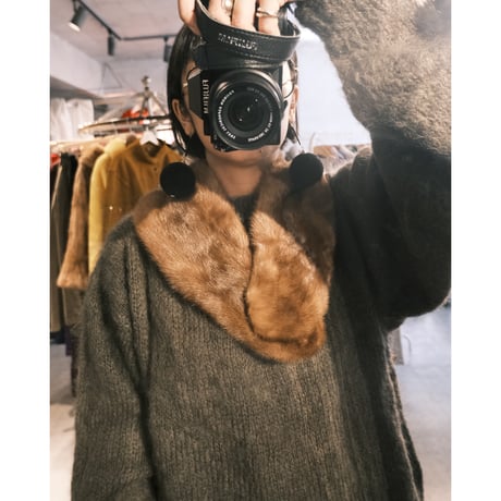 mink fur tippet