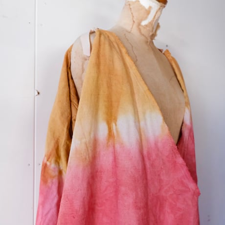 eski.  original dress / overdye "pink × ocher"