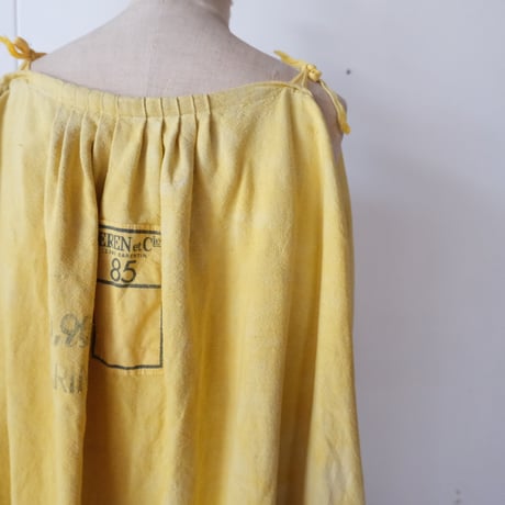 eski.  original dress / overdye "yellow × olive"