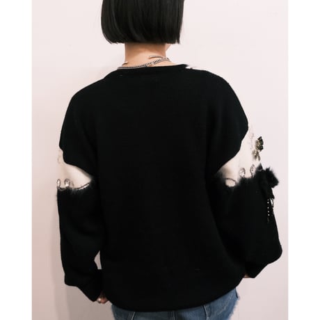 design knit cardigan