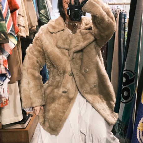 70s fake fur coat