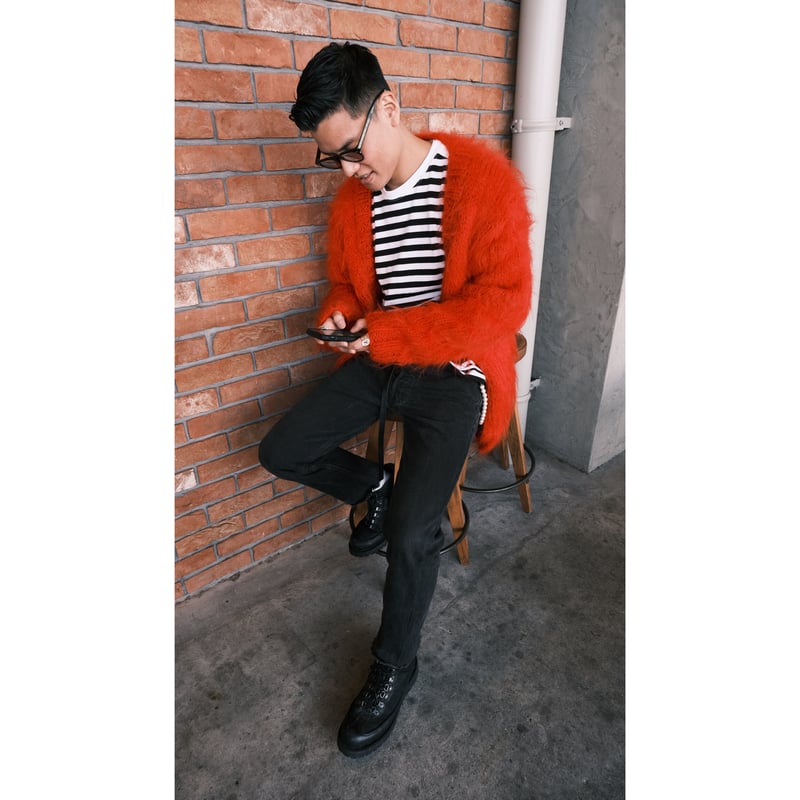 BAA COSTUME MFG.\"KING MOHAIR CARDIGAN“ BAA COSTUME MFG. 