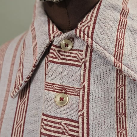 Munsing wear / jacquard polo shirt
