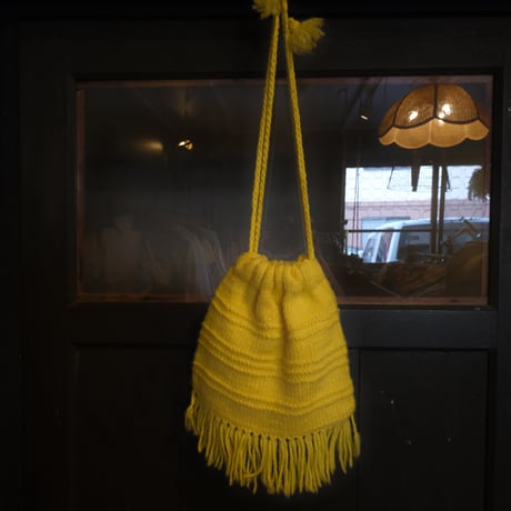 hand knit pochette