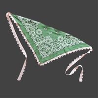 eski. original remake / lace × bandanna  kerchief "green"
