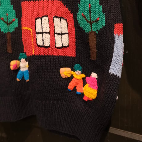 3D cotton knit "church"