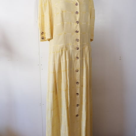 Tyrol dress "yellow × check"
