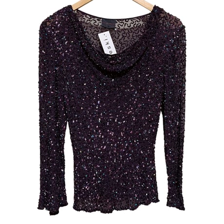 beaded silk tops