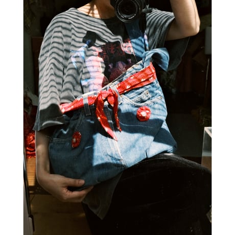 70s levi's denim remake bag