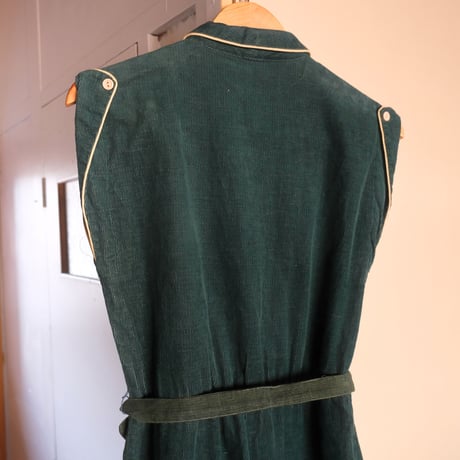 60-70s vintage corduroy all-in-one