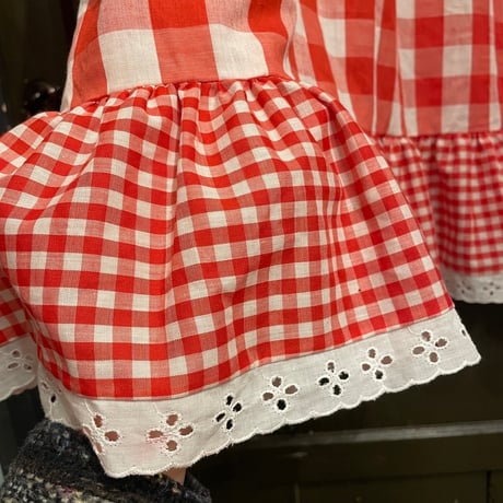 〜70s gingham check skirt