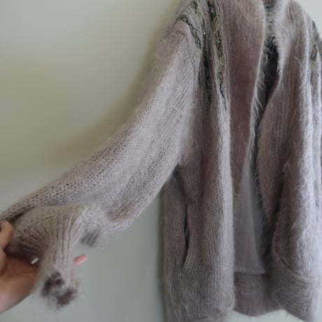 mohair gown / gray