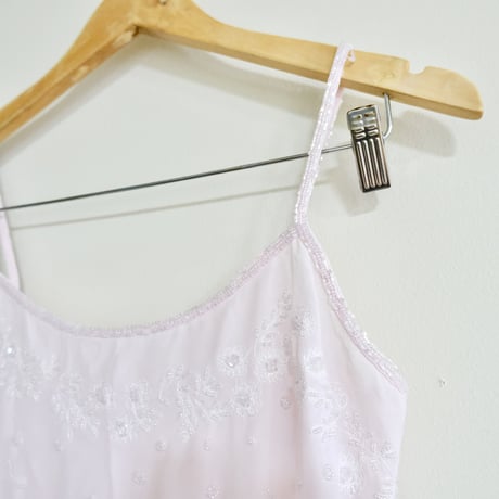embroidery×beads camisole