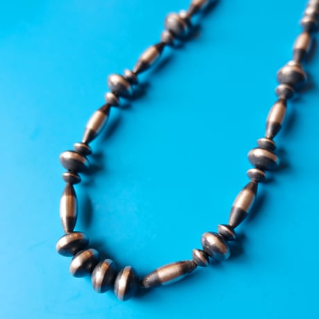navajo / silver beads mix necklace