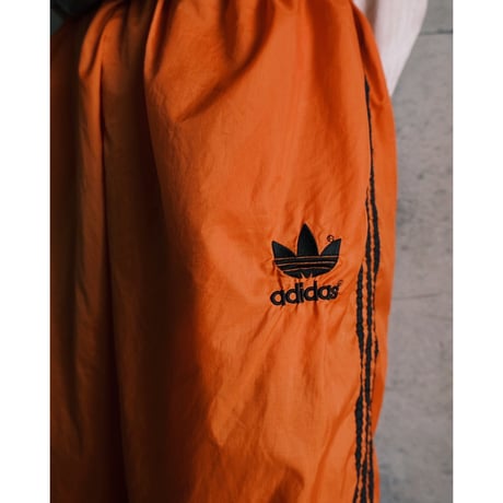“adidas” orange nylon half pants