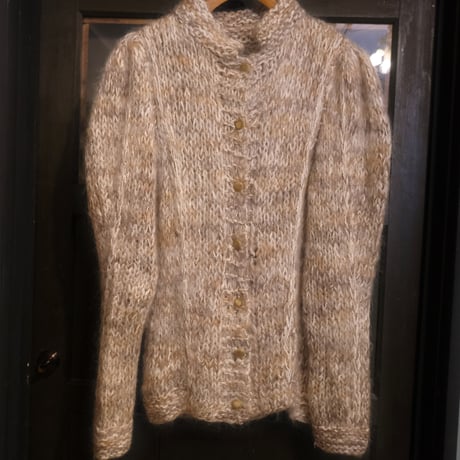 hand knit cardigan / mix color
