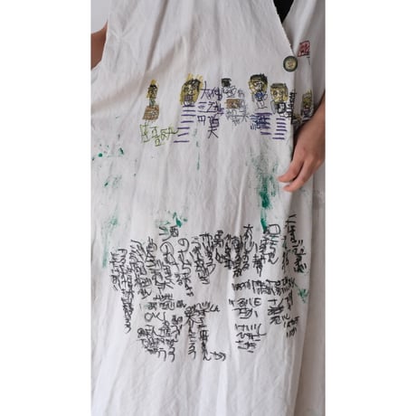 eski. × 画楽 / original linen dress