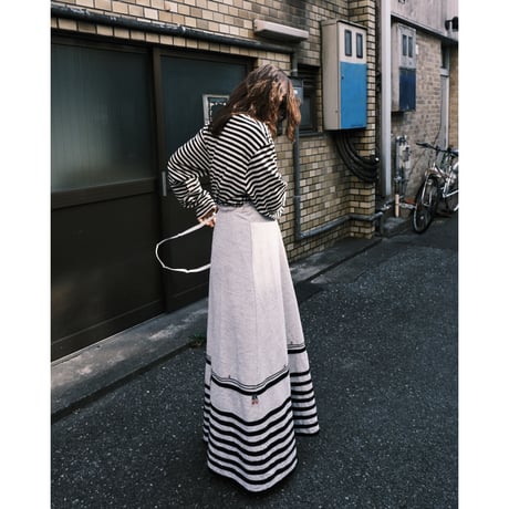 wrap skirt with line