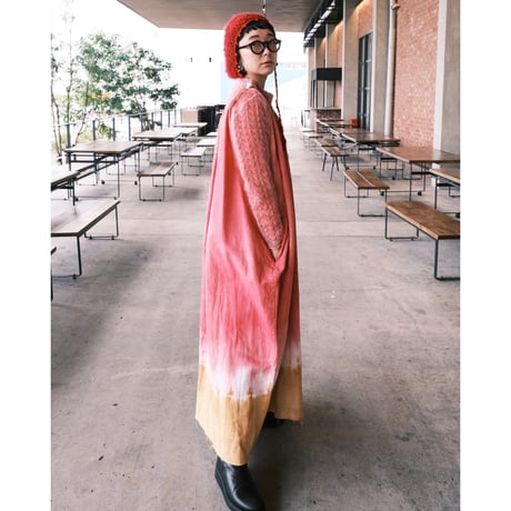 eski.  original dress / overdye "pink × ocher"
