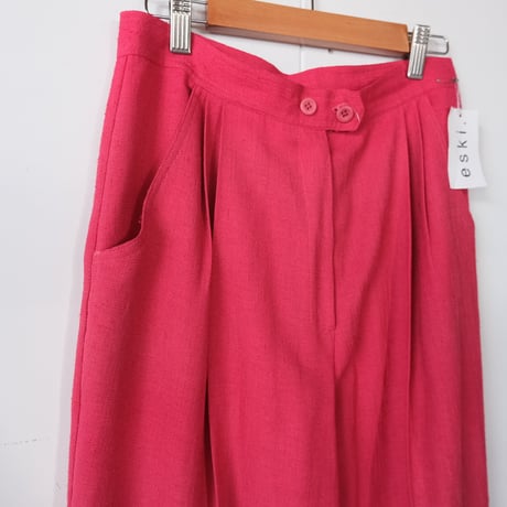 vivid pink slacks
