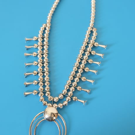 navajo "PhillGarcia" / squash blossom naja necklace