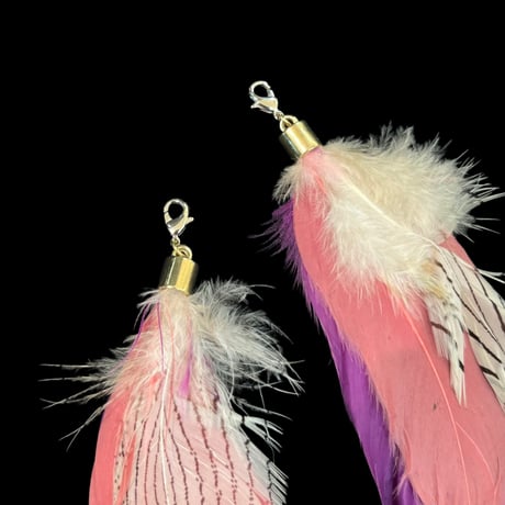 eski. original shell chain necklace "feather"