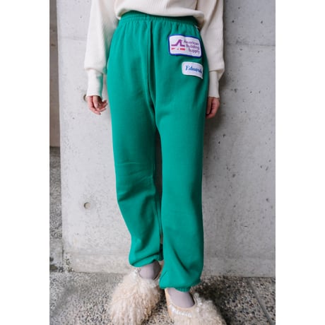 sweat pants with patch