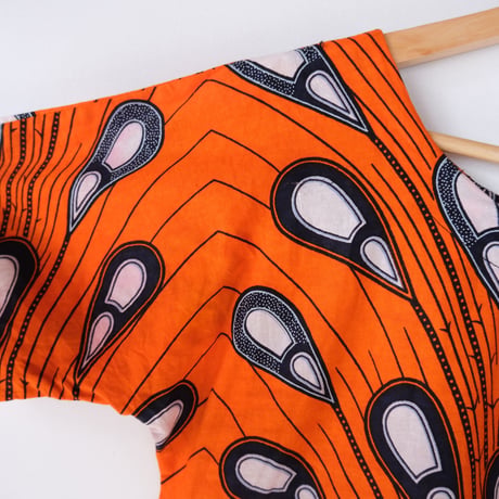 african batik tops / orange