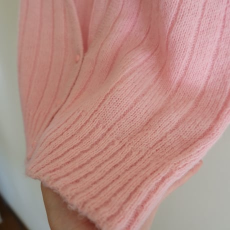80s pink knit vest