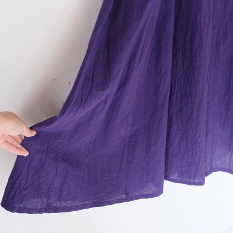 cotton dress / purple