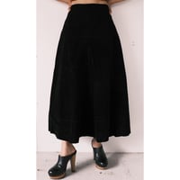 Pamela McCoy / leather flare skirt