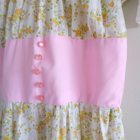 70s flower dress ※as is