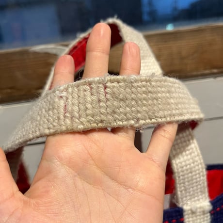 hand stitch tote bag