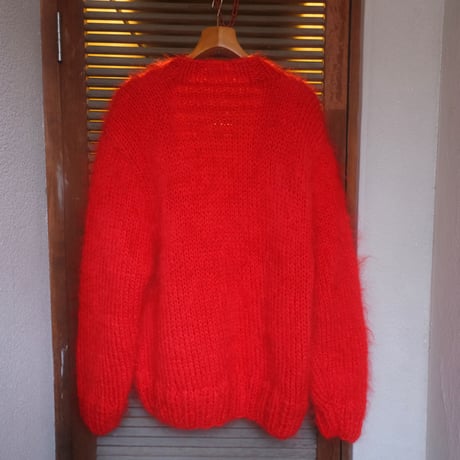 "BAA COSTUME MFG." / king  mohair  sweater / red