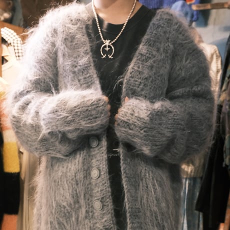 "BAA COSTUME MFG." / king mohair sweater / gray