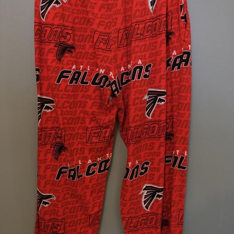 "FALCONS" easy pants / red
