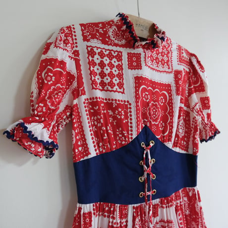 70's paisley dress