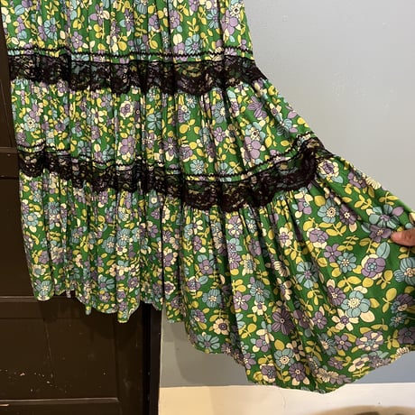 50-60s vintage / "Faye Creations" tiered dress