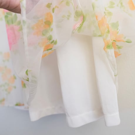 flower sheer dress
