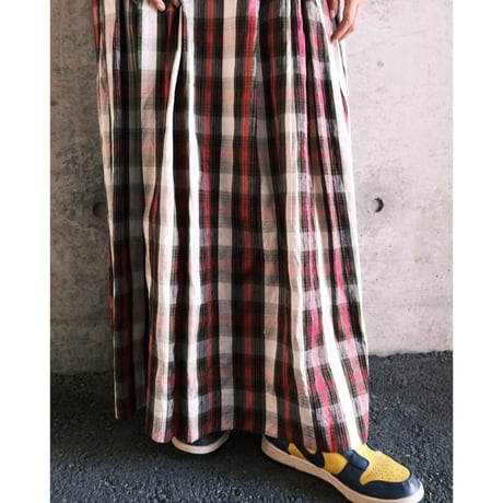 Tyrol dress "pink × check"