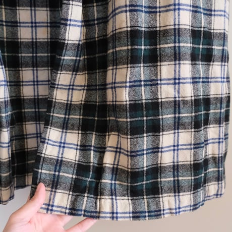 “PENDLETON” check wool lounge robe